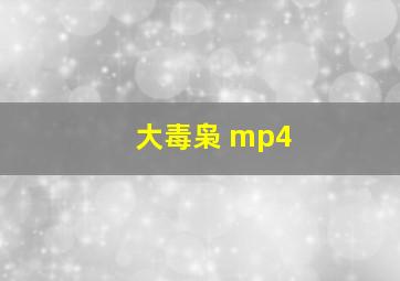 大毒枭 mp4